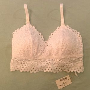 Lacy Bralette (White)
